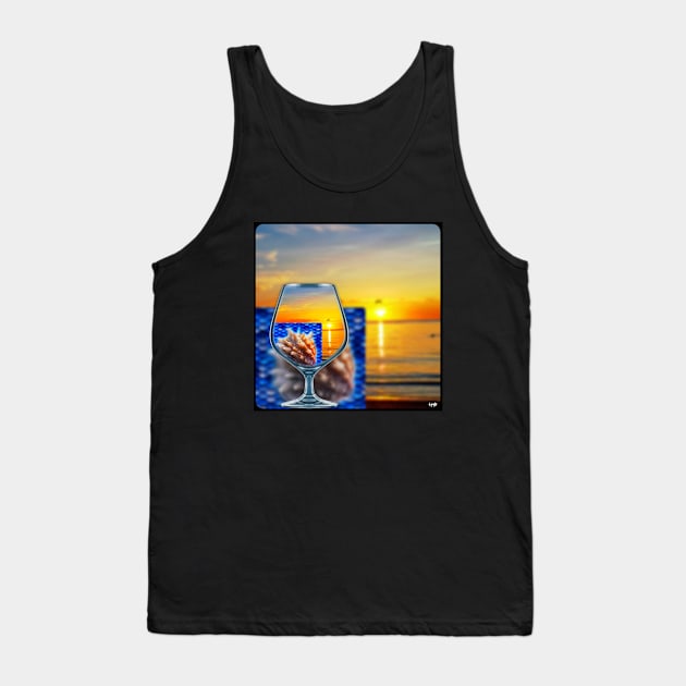 Glassy Beach Sunset Tank Top by Share_1